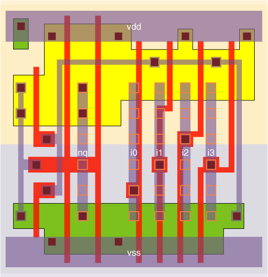 na4_x4 standard cell layout
