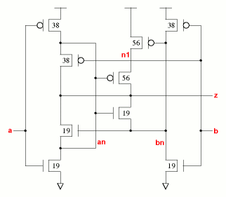 xnr2v0x2 schematic