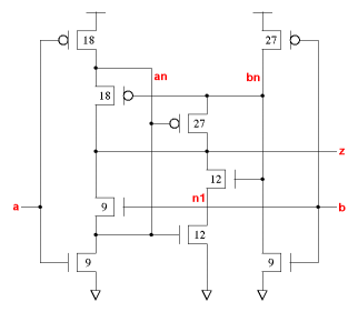 xor2v0x1 schematic