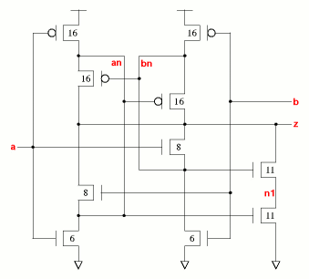 xor2v2x05 schematic