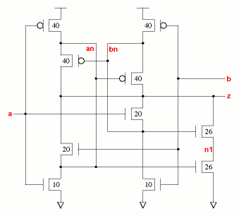 xor2v2x2 schematic