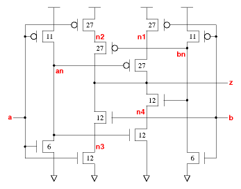 xor2v5x1 schematic