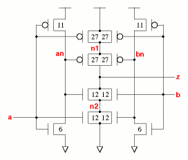 xor2v6x1 schematic