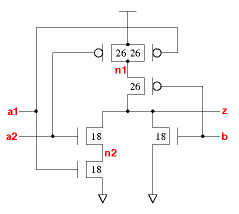 aoi21v0x1 schematic