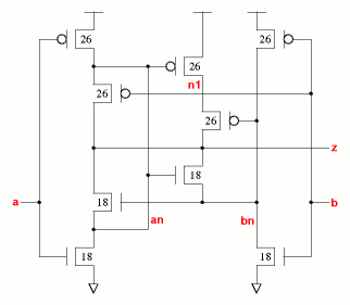 xnr2v0x1 schematic